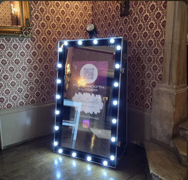 Eventimate Magic Mirror with an illuminated rectangular frame